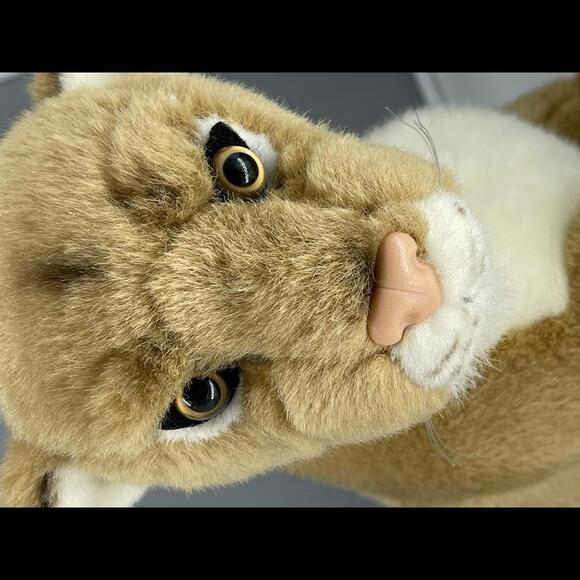 Fiesta Lioness Female Lion Plush Stuffed Animal Tan Brown 13” Sitting Realistic* - Picture 2 of 7
